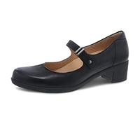 Dansko Womens Callista Mary Jane - Comfort Shoes, Arch Support, adjustabale Strap, Black, 9.5-10