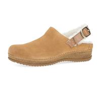 Dansko Women's Merrin Sling-Back Mule Clog - Dual Density Cork/EVA Midsole and Lightweight Rubber Outsole Provide Durable and Comfortable Ride on Patented Stapled Construction, Cozy Suede, 8.5-9