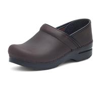 Dansko Women's Professional Clog-Slip on, All Day Comfort, Arch Support, Antique Brown/Black, 7.5-8 Wide