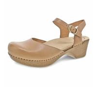 Dansko Women's Sam Flat Sandal, Sand Dollar Full Grain, 39 EU/8.5-9 M US