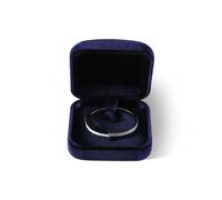Dansmiy Resilient Velvet Bracelet Display Box for Anniversary, Bracelet Bangle Packaging Boxes, Jewelry Storage Organizer Small Case for Retail Travel (Blue)