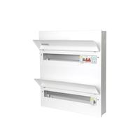 Danson Double Stacked Metal Consumer Unit 36 Ways (16+20) With 100A Main Switch & T2 Spd & 2 X 80A