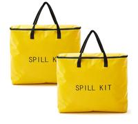 Dansydaisy 2 Pcs Universal Economy Portable Spill Bags Yellow Duffle Spill Products Portable Complete Spill Kits 20 x 17 x 5 Inches (No Other Leak Handling Accessories are Included)