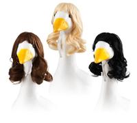 Dansydaisy 3 Pcs Porch Goose Outfit, Cute Porch Goose Wigs Suitable for 23 Inch Porch Goose, Lawn Goose Outfits, Porch Goosey Braid Wig for Lawn Goosey Garden