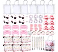 Dansydaisy 6 Sets Baby Shower Prizes for Game Winners Cosmetic Bags Sunglasses Hair Scrunchies Mirrors Pens Claw Clips Hair Headbands Candles Gift Bag for Baby Shower Wedding Bridal Shower Game Favors