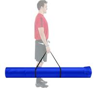 Dansydaisy Corner Flag Storage Bag for Coaching Stick Agility Poles Bag Oxford Slalom Pole Storage Agile Rod Package Guard Flag Field Hockey Lacrosse Effortless Holder for 16 Poles 6ft x 7inch (Blue)