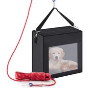 Dansydaisy Fire Evacuation Device Set Dog Pet up to 55 Pounds Fire Emergency Evacuation Bag 50 ft Rope Escape Bag Safe Equipment Compact Survival Kit Rescue for Animal Home Work(28 x 21 x 14 Inches)