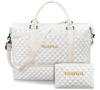 Dansydaisy Hospital Bag for Women Labor Delivery, White, 20 x 13.8 x 9.4