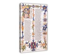 Dante Alighieri Illumination - The Divine Comedy 1300s Poster Bedroom Canvas Decor Print Wall Art Office Room Aesthetic Decor Gift Frame 12x18inch(30x