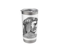 Dante Alighieri Portrait Gustave Dore Divine Comedy Stainless Steel Insulated Tumbler