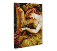 Dante Gabriel Rossetti A Sea Spell Classic Painting Canvas Wall Art Print Ready to Hang, Framed Picture for Living Room Bedroom Home Office Décor, 20x14 Inch (50x35 cm)