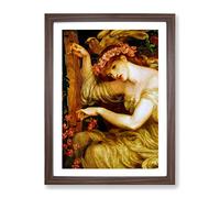 Dante Gabriel Rossetti A Sea Spell Classic Painting Framed Print | A4 Walnut Framed Wall Art | Ready to Hang | Classic Nautical Picture | Living Room Bedroom Lounge Office