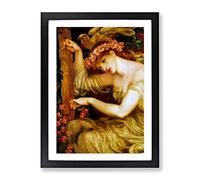 Dante Gabriel Rossetti A Sea Spell Classic Painting Framed Wall Art Print, Ready to Hang Picture for Living Room Bedroom Home Office Décor, Black A3 (34 x 46 cm)