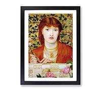 Dante Gabriel Rossetti Alice Wilding Classic Painting Framed Print | A3 Black Framed Wall Art | Ready to Hang | Classic Historical Picture | Living Room Bedroom Lounge Office