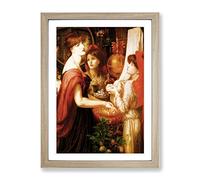 Dante Gabriel Rossetti Beautiful Hands Classic Painting Framed Print | A3 Oak Framed Wall Art | Ready to Hang | Classic Historical Picture | Living Room Bedroom Lounge Office