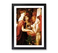 Dante Gabriel Rossetti Beautiful Hands Classic Painting Framed Print | A4 Black Framed Wall Art | Ready to Hang | Classic Historical Picture | Living Room Bedroom Lounge Office