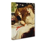 Dante Gabriel Rossetti Lady Lilith Canvas Print | Gallery Wrapped 30mm Frame Wall Art | 24x16 inches | Ready to Hang | Modern People Picture | Living Room Bedroom Lounge Office