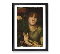 Dante Gabriel Rossetti My Lady Greensleeves Framed Print | A2 Oak Framed Wall Art | Ready to Hang | Modern Nature Picture | Living Room Bedroom Lounge Office