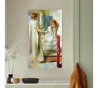 Dante Gabriel Rossetti " The Annunciation " Canvas Oil Painting Aesthetics Backdrop Picture Home Living Room Decor Prints 30x60cm Frameless