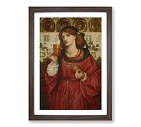Dante Gabriel Rossetti The Loving Cup Framed Print | A2 Walnut Framed Wall Art | Ready to Hang | Modern Nature Picture | Living Room Bedroom Lounge Office