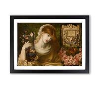Dante Gabriel Rossetti The Roman Window Framed Print | A2 Oak Framed Wall Art | Ready to Hang | Modern Nature Picture | Living Room Bedroom Lounge Office