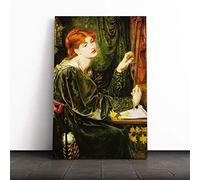 Dante Gabriel Rossetti Veronica Veronese Canvas Print | Gallery Wrapped 30mm Frame Wall Art | 20x14 inches | Ready to Hang | Modern Picture | Living Room Bedroom Lounge Office