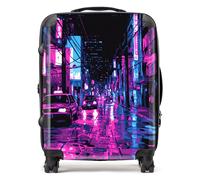 Dante Mercer: 00001 Suitcase Designer Luggage Purple Medium