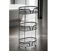 Showerdrape Dante Black Floor Caddy, Black