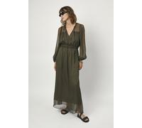 Dante6 Absolute Pleated Boho Dress Utility Green size 36 | Maxi Dresses Outlet | Women | Green 36