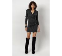 Dante6 Faeza Crossover Mini Dress Graphite size S | Mini Dresses Outlet | Women S