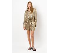 Dante6 Ginny Metallic Relaxed Shirt Gold size 38 | Longsleeves Outlet | Women | Yellow 38