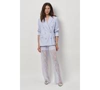 Dante6 Shiloh Straight Leg Lace Pants Crystal Blue size 36 | Wide Pants Outlet | Women | Blue 36