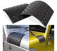 Danti Black Cowl Body Armor Outer Cowling Cover for Jeep Wrangler JK JKU Unlimited Rubicon Sahara X Off Road Sport 2007-2018(Pack of 2)