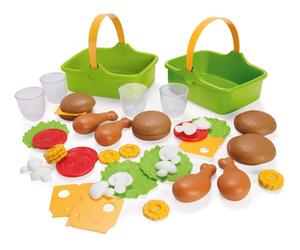 Dantoy 7030 Green Garden Picnic Set Toy Play Food Kids Kitchen Plastic