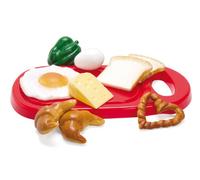 Dantoy Breakfast Platter Set, Kids Pretend Play Food with 10 Pieces for Role Play, Made in Denmark