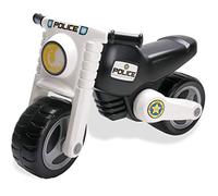 Dantoy Kids Sit & Ride Motorcycle with Wide Wheels and Trailer Tow Bar, Made in Denmark - Push Along Police Bike