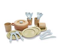 Dantoy - Organic dinnerware set - From 2 years old - Organic plastic dinner set - Dishwasher safe - Made in Denmark (compact packaging)