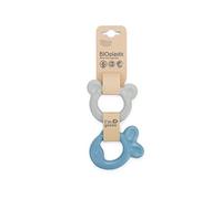 Dantoy Teething Ring Baby Toy and Teething aid Baby Bioplastic Based on Sugar Cane - Teething Ring Baby Made in Denmark (Blue/Grey)