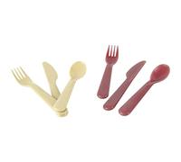 Dantoy - Tiny Biobased Cutlery Set - Nude & Ruby Red (6250)