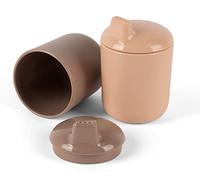 Dantoy - Tiny Biobased Sippy Cups - Mocca & Nude (6222)