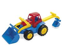 Dantoy Tractor with Front Loader and Rubber Wheels, Made in Denmark