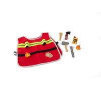 Dantoy wooden fire brigade toy set in box 10-piece for children