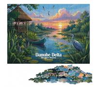 Danube Delta Biosphere Reserve Romania Jigsaw Puzzle, 1000 Pieces | During puzzle time: Jigsaw Puzzle for Adults - adult home pastime in spare time.