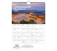 Danube Magic Planner DIN A4 Calendar for 2026 River Danube Gift Set Contents: 1 x Calendar 1 x Christmas Pendant 1 x Greeting Tag (3 Pieces Total)