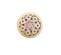 Danuland Mosaic Pins for Knife Handle Custom Knives Blank Scales Grips Blades, Brass Copper Stainless Steel for EDC Folding Pocket Knives Pin, 9.5cm (6mm)