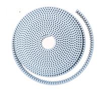 Danveey Cqinju-Synchronous HTD 5M Timing Belt Width 12 15 20mm Color White PU Polyurethane With Steel Core HTD 5M Open Ended Pitch 5mm Pulley 5M-15mm, 3D Printer(5 meters,20mm)
