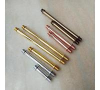 Danveey Zixinz-Socket Cap Screws M10 Double Ring Tube Pipe Male Threaded Hollow Tooth Tube Alloy Plating DIY Lighting Connection Tube, 10pieces, Corrosion-resistance(Antique gold,110mm)