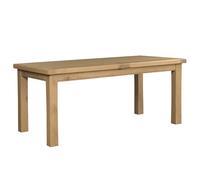 danville extending wooden dining table in oak