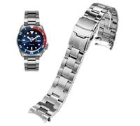 Danxancy Stainless Steel Watch Band Curved Ends Tapered 18mm 19mm 20mm 21mm 22mm 23mm 24mm Flexible Metal Watch Strap Smartwatch Bracelet Deployment Double FlipLock Buckle Silver Black