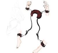 danxceh BDSM Bondage Role Play Premium Plush Handcuffs Ankle Cuffs Sex Restraints Headrest Bondage Set Extreme SM Elegant Position Master Bondage Set Sex Toy for Women Men